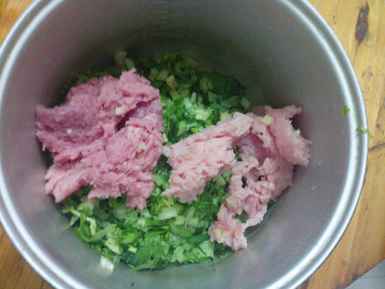 芹菜蒸饺步骤6