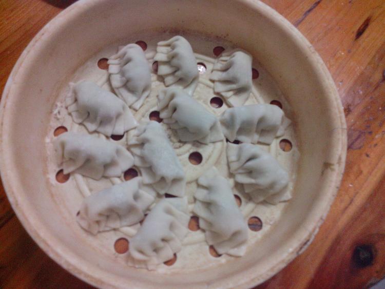 芹菜蒸饺步骤12