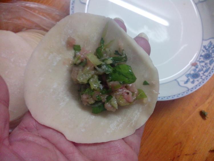芹菜蒸饺步骤11