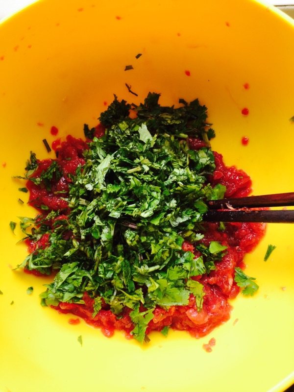 香菜牛肉饺步骤9