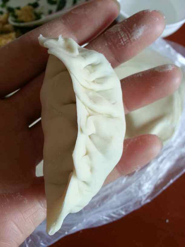 虾皮鸡蛋韭菜饺子步骤12