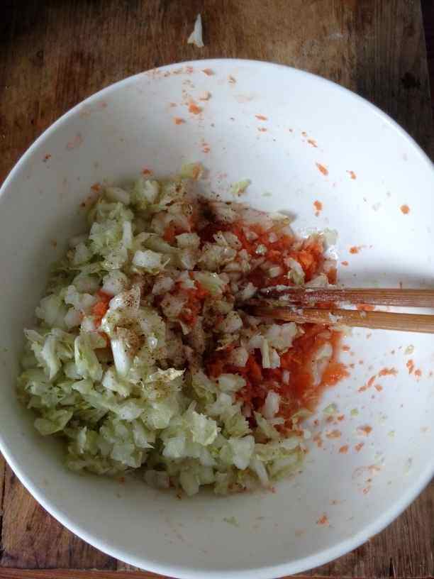 白菜猪肉胡萝卜水饺步骤9