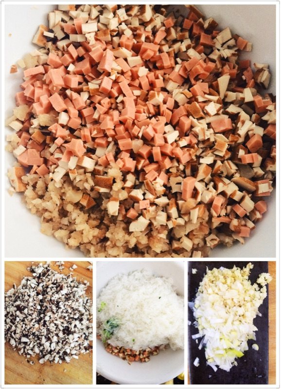 蒸粗粮素饺步骤3