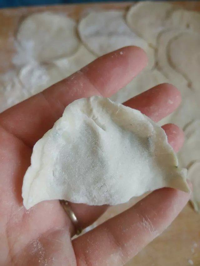 芹菜虾仁水饺步骤13