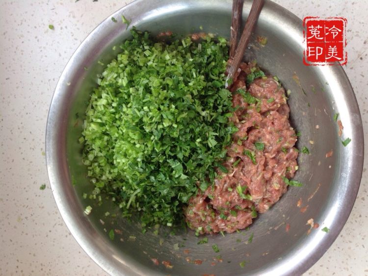羊肉香菜馅饺子步骤6