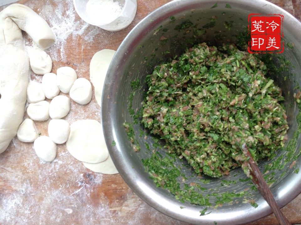 羊肉香菜馅饺子步骤7
