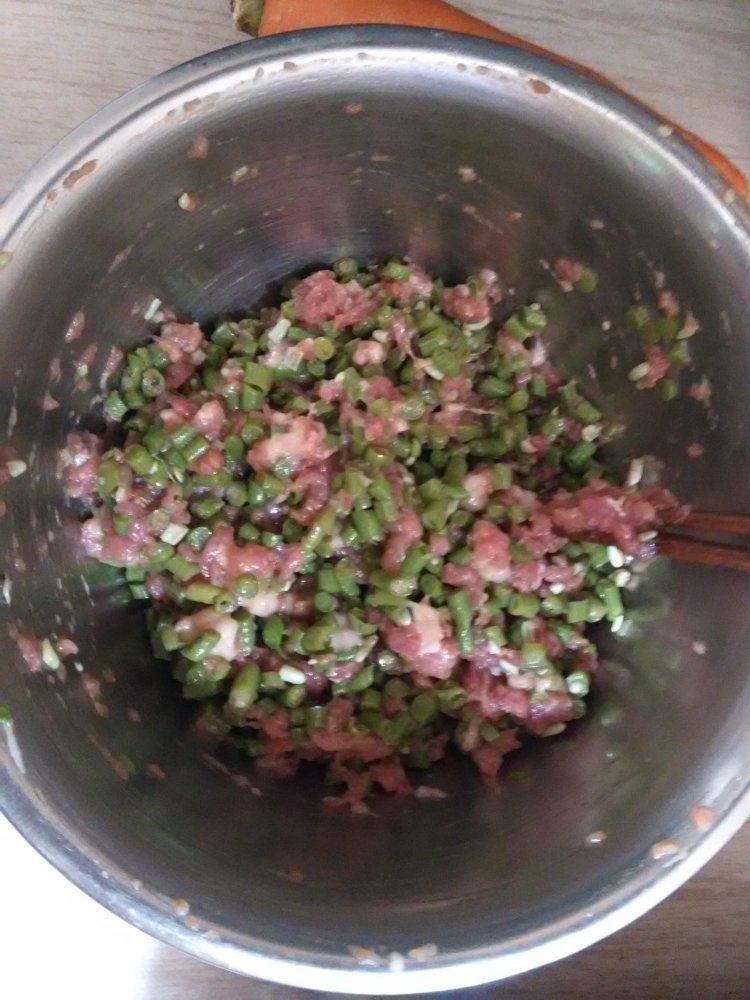 【手工美食】豇豆猪肉步骤6