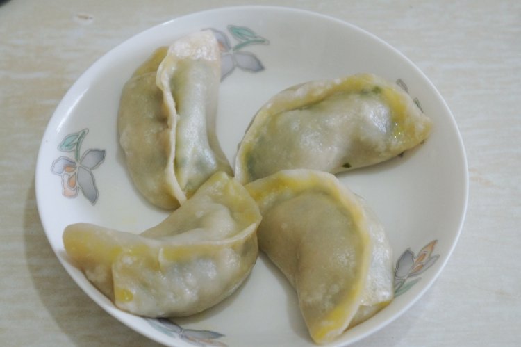 汤面素馅蒸饺步骤8