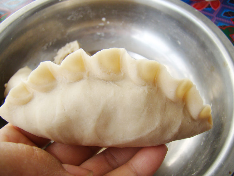 车前草馅莜面饺子步骤19