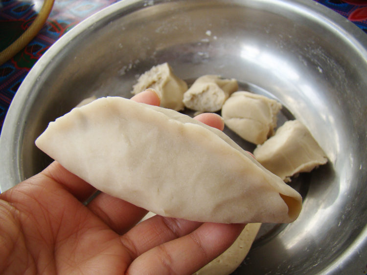 车前草馅莜面饺子步骤18