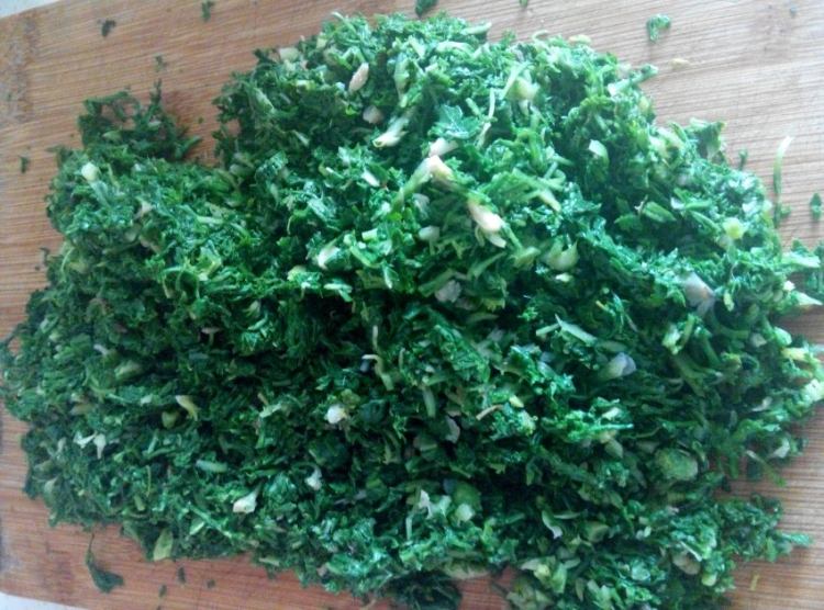 野荠菜猪肉馅水饺步骤9