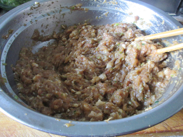 猪肉大葱水饺步骤10