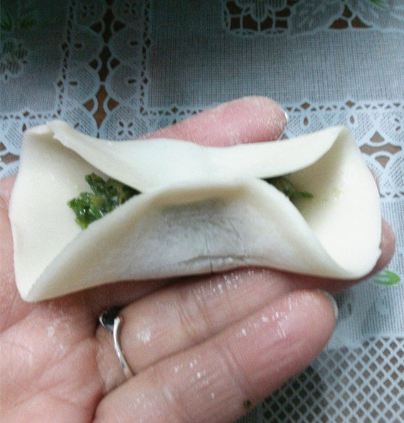 梅花南瓜蒸饺步骤2