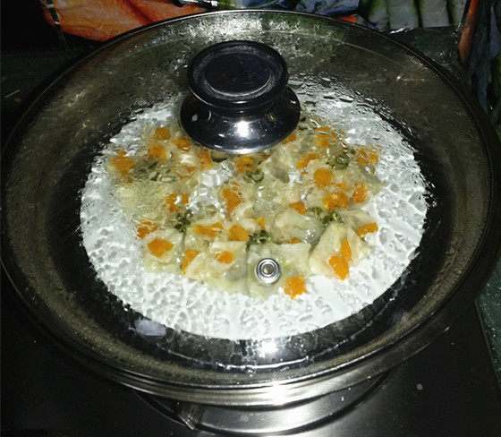 梅花南瓜蒸饺步骤11