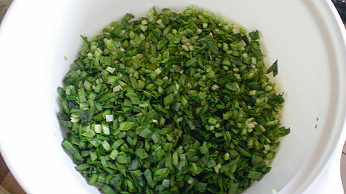 榨菜豆腐韭菜水饺步骤3