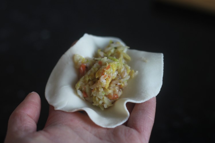 娃娃菜煎饺步骤9