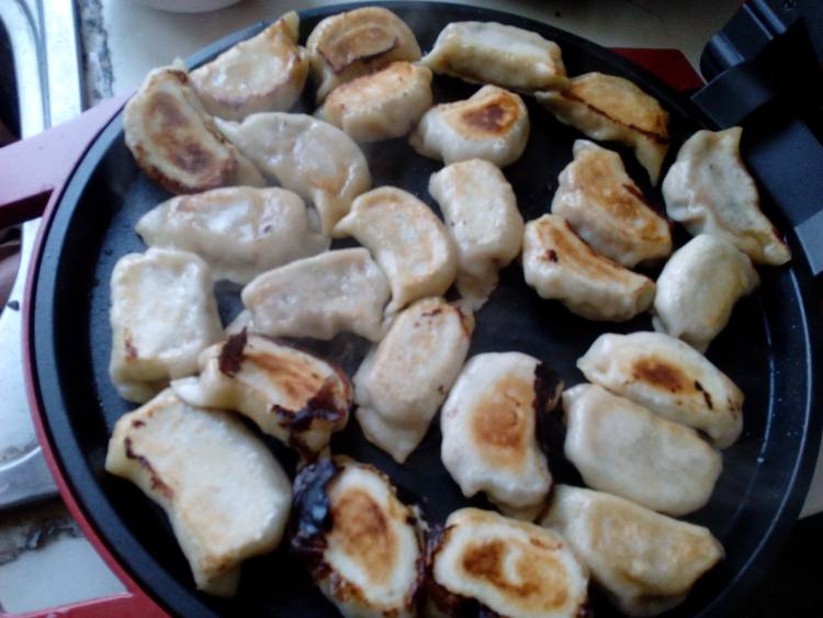 胡萝卜猪肉木耳煎饺步骤14