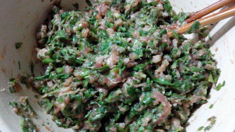 荠菜水饺步骤6