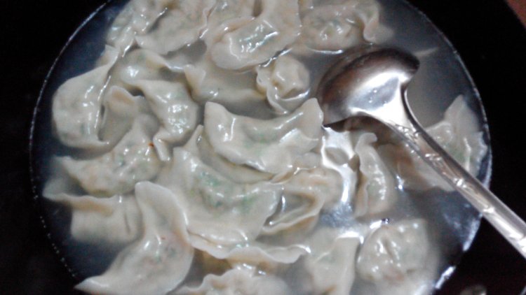 荠菜水饺步骤9
