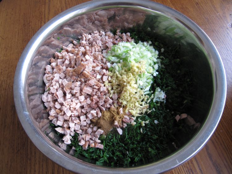 秋荠菜猪肉水饺步骤5