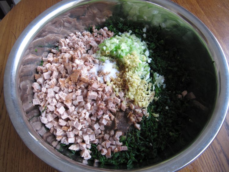 秋荠菜猪肉水饺步骤7