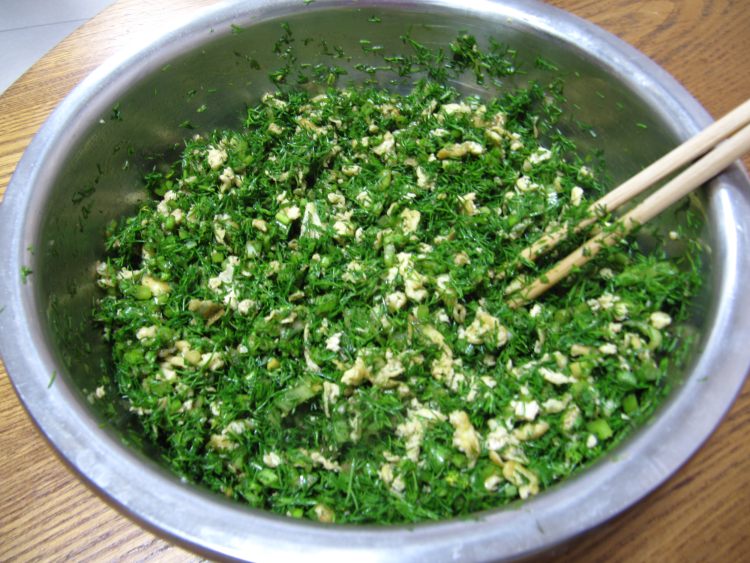 茴香鸡蛋素蒸饺步骤5
