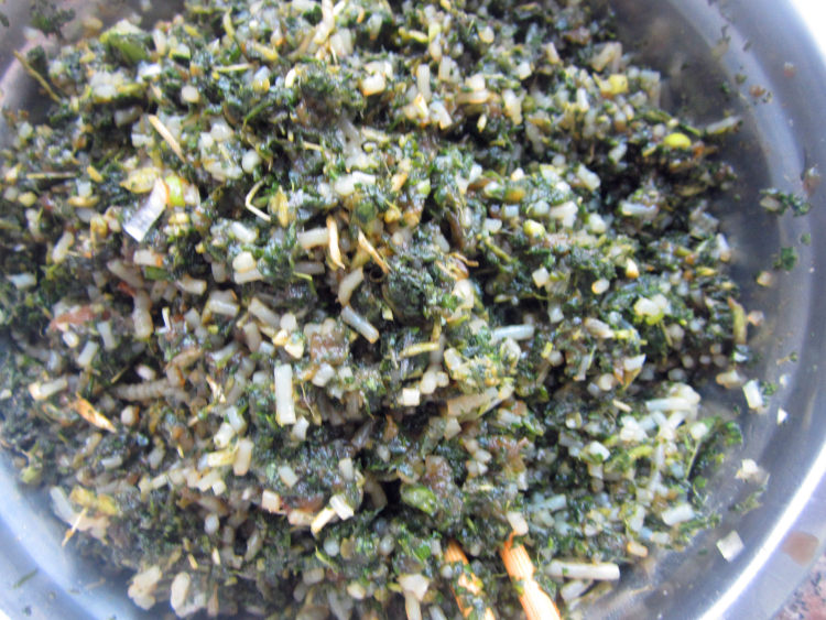 荠菜鲜肉水饺步骤4