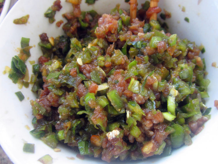 尖椒肉馅水饺步骤4
