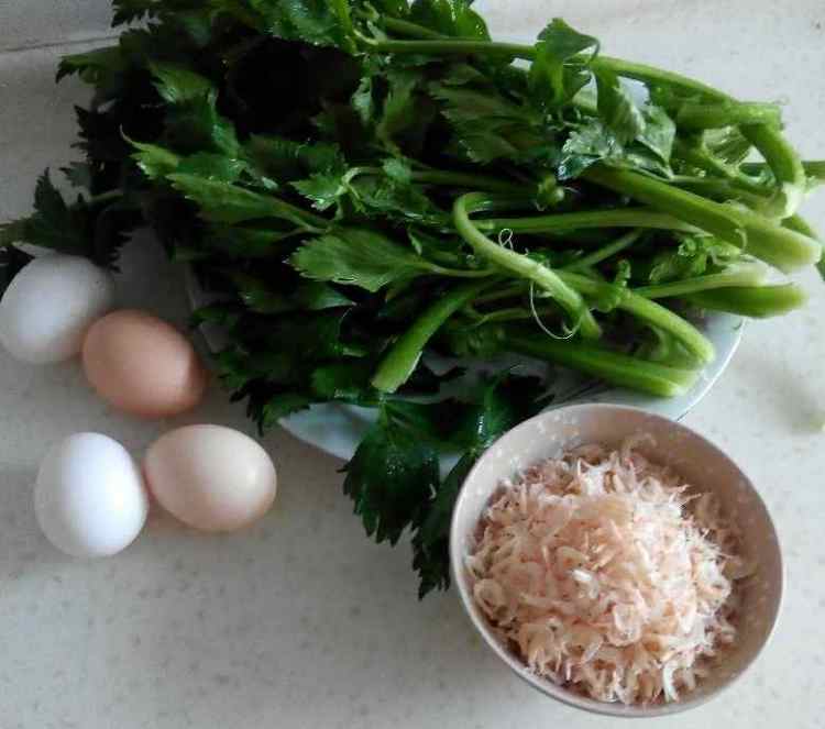 芹菜鸡蛋水饺步骤1