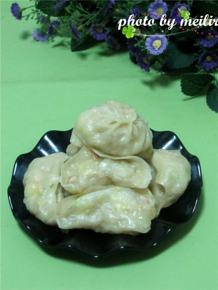 圆白菜虾皮蒸饺步骤10