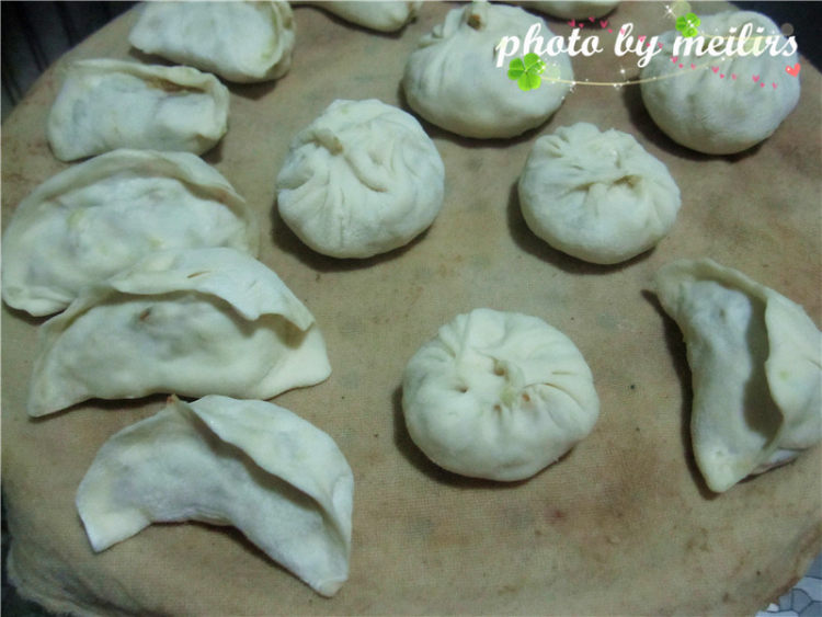 圆白菜虾皮蒸饺步骤9