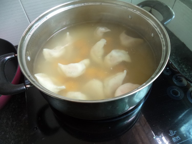 南瓜丸子煮饺子步骤8