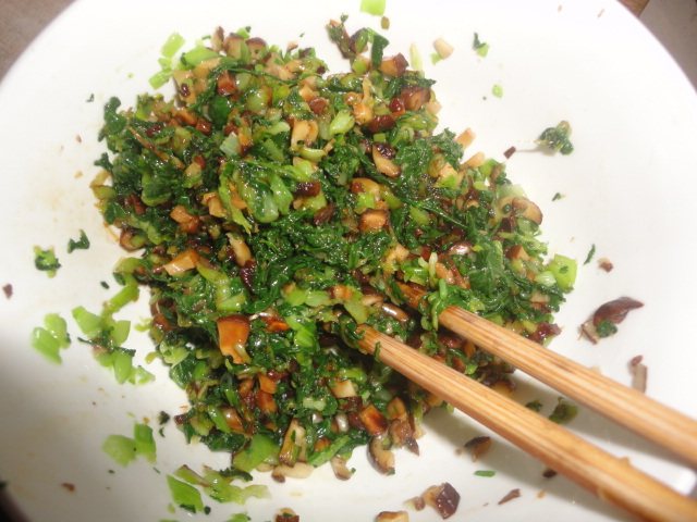香菇油菜水饺步骤4