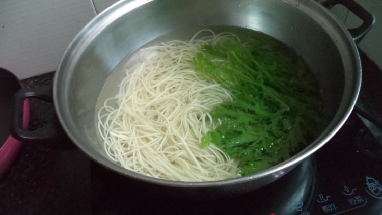 青菜饺子面步骤4