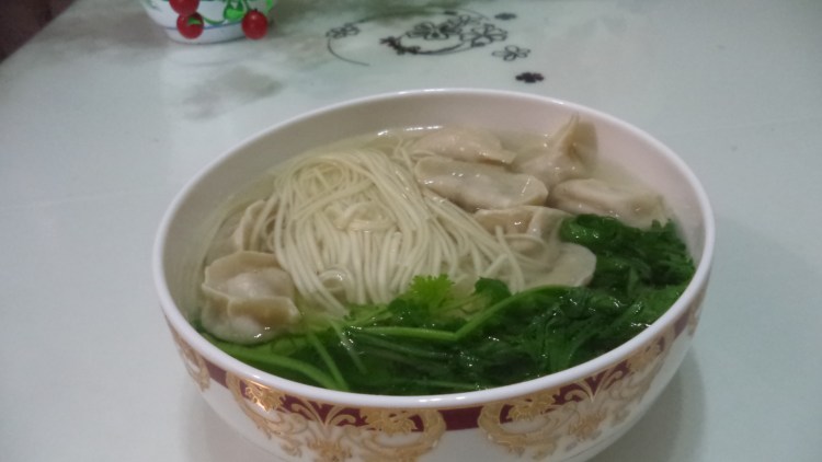 青菜饺子面步骤8