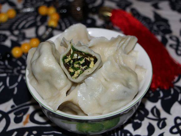 韭菜素水饺步骤7