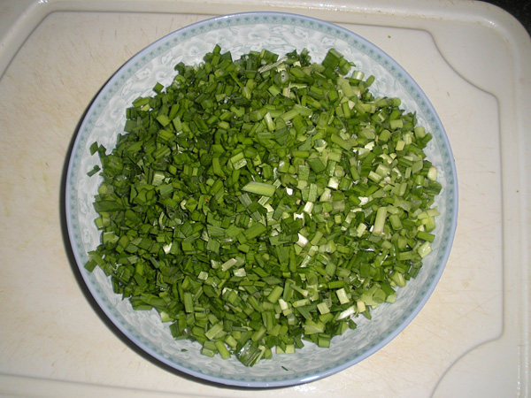 角瓜韭菜鸡蛋素水饺步骤8