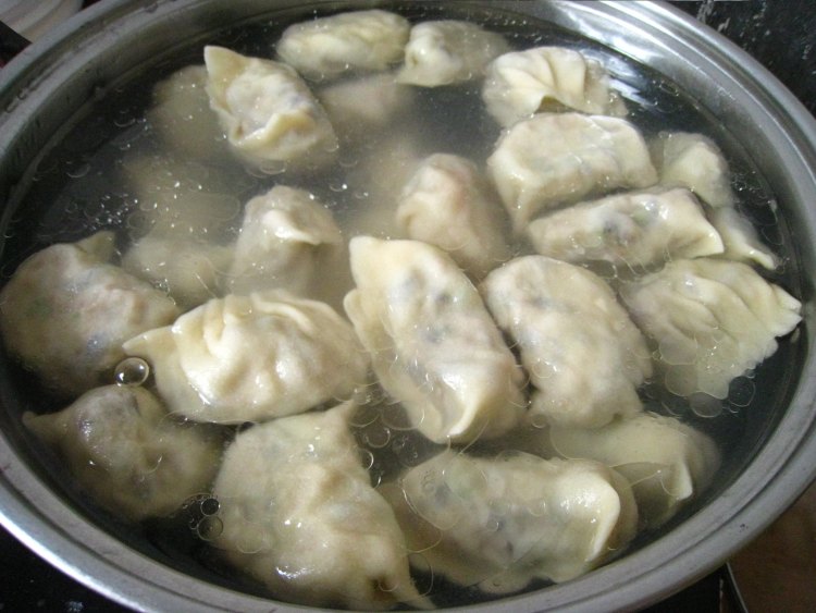 茄丁饺子步骤11