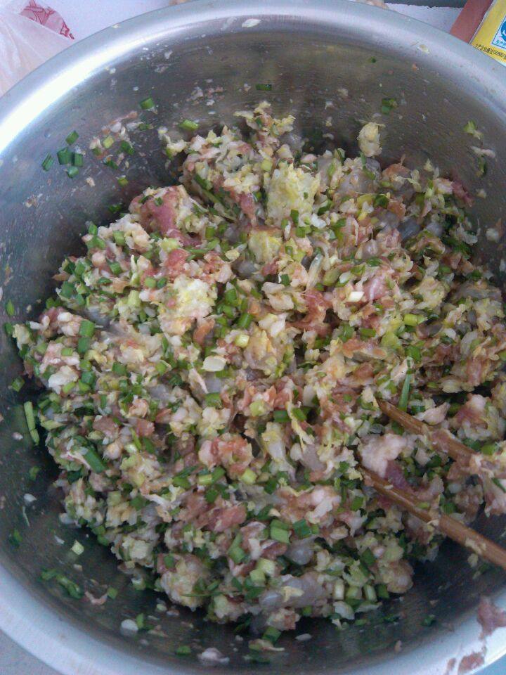 白菜韭菜馅饺子步骤4