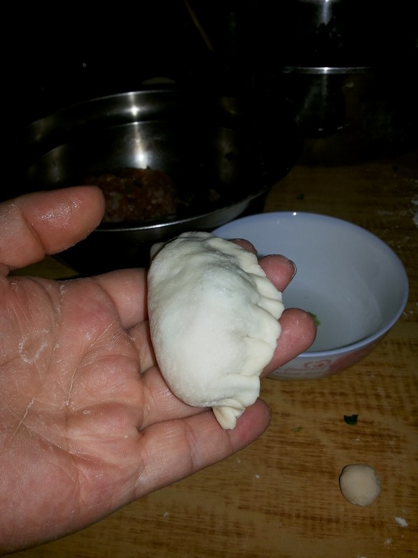 肉菜饺子步骤12