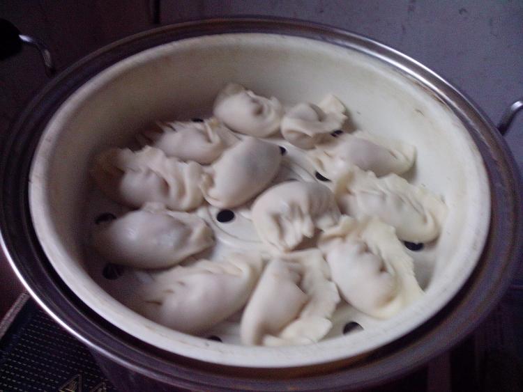 杏鲍菇瘦肉蒸饺步骤9
