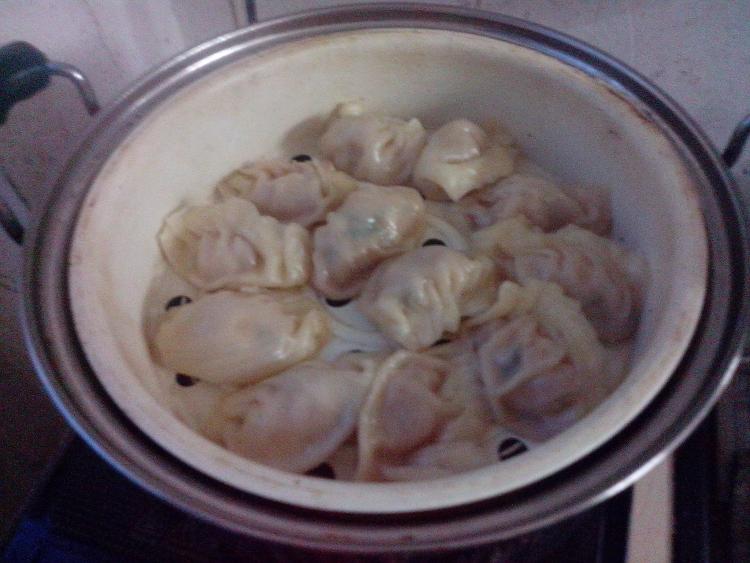 杏鲍菇瘦肉蒸饺步骤11