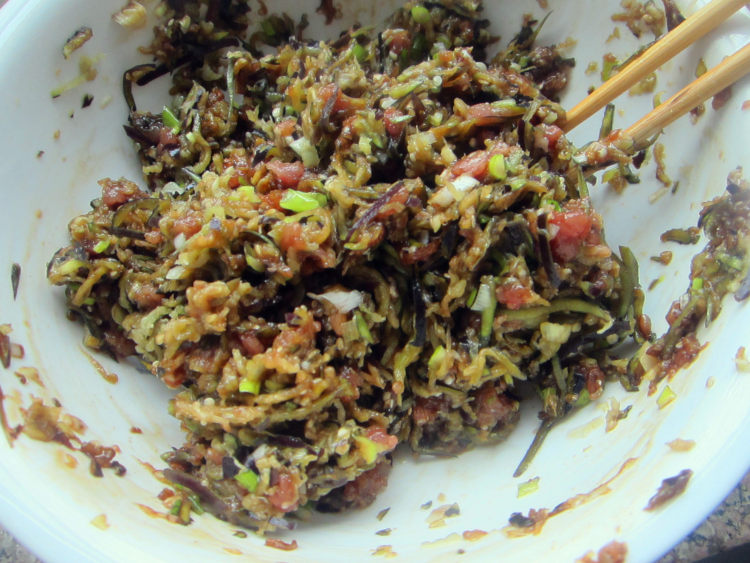 茄丝水饺步骤5
