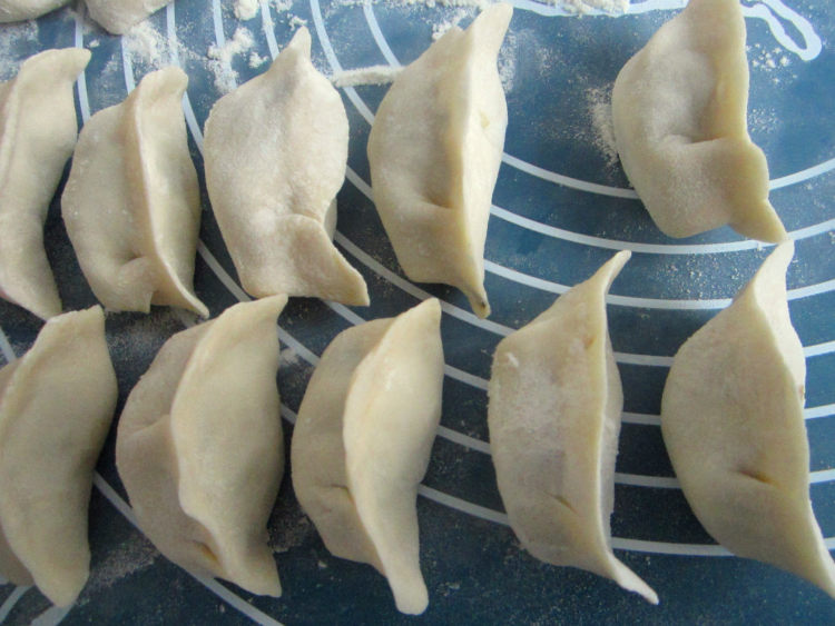 茄丝水饺步骤11