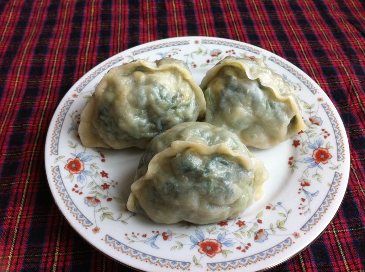 韭菜苋菜鸡蛋蒸饺步骤11