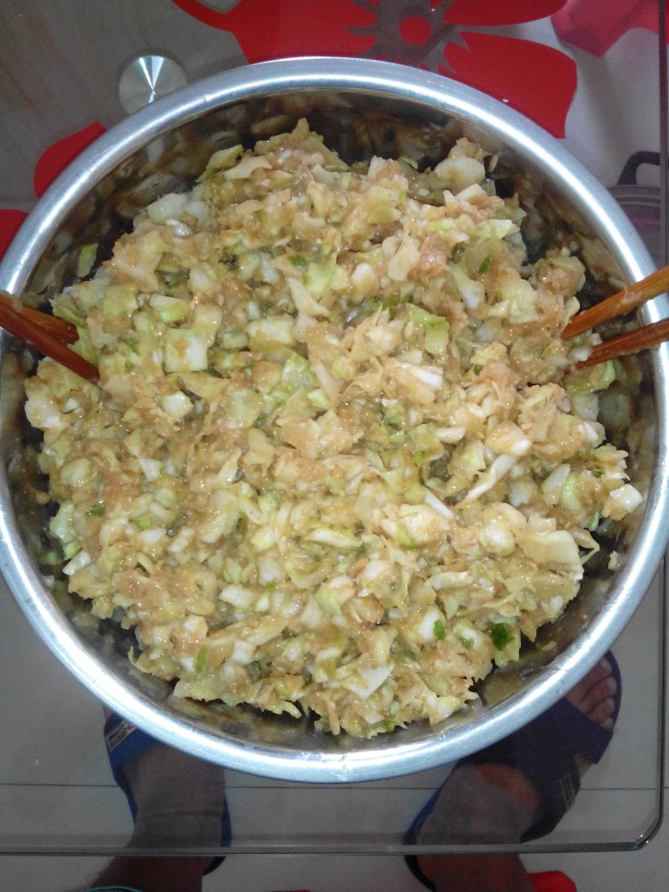 包菜猪肉水饺步骤7