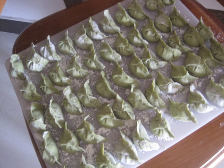翡翠韭菜馅饺子步骤8