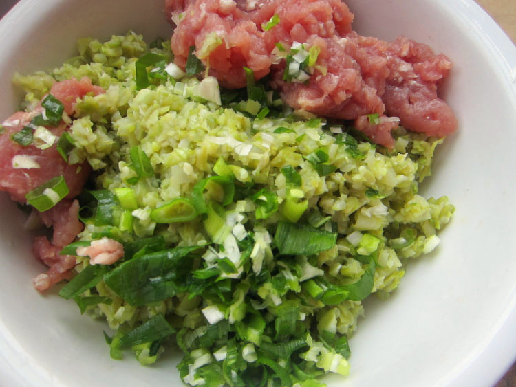 四季豆肉馅水饺步骤3