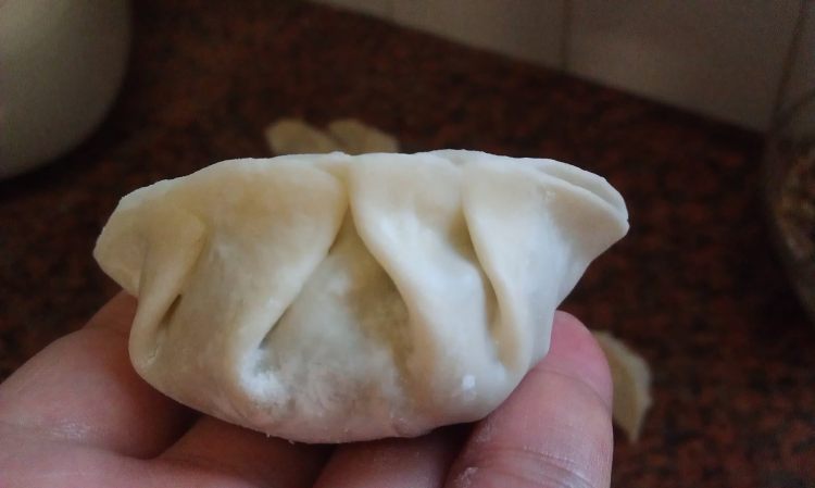 豇豆干肉饺步骤8