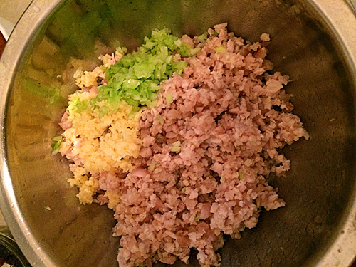 紫薯豆角馅水饺步骤1